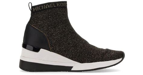 sock sneakers michael kors|michael kors skylar sneakers.